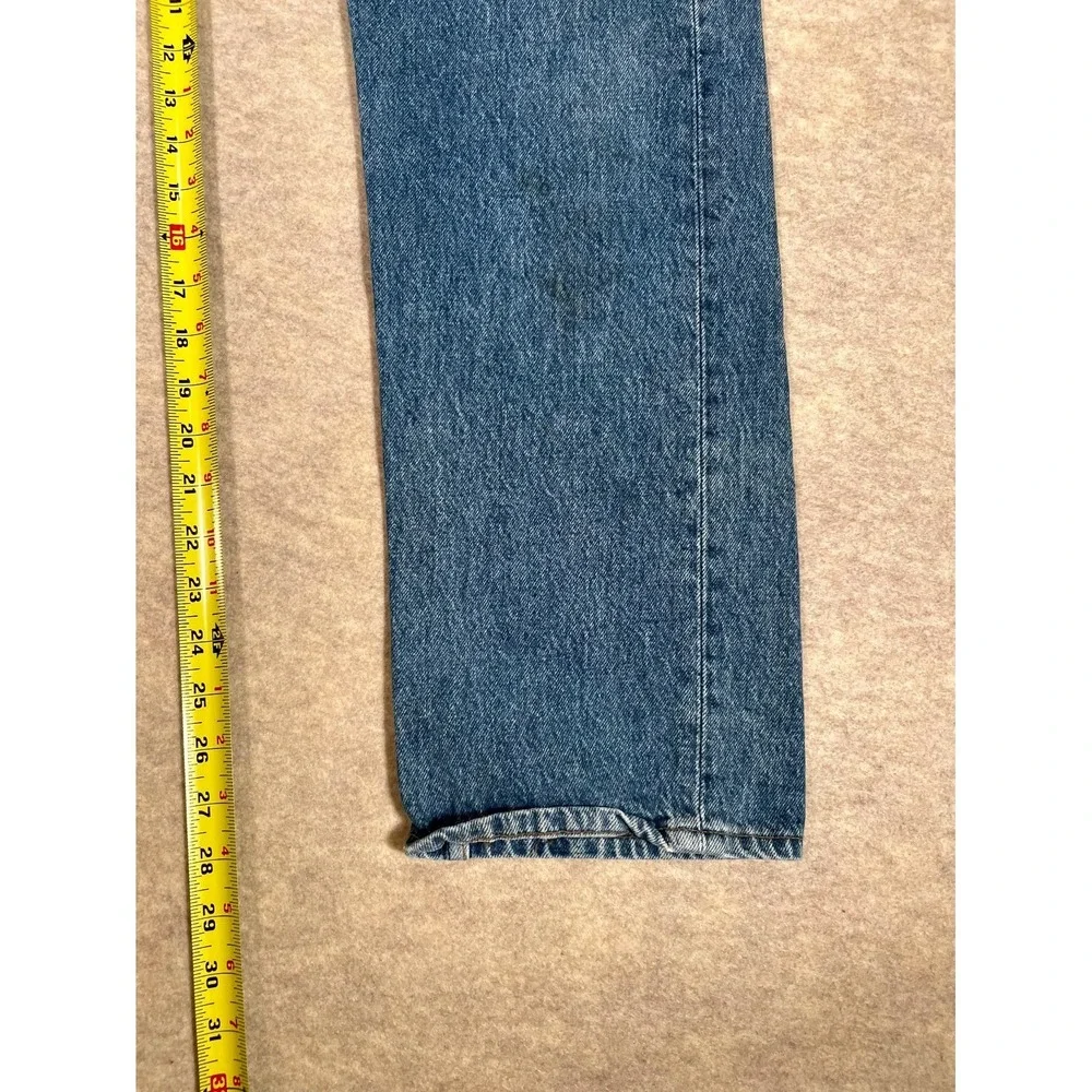 Levi's 501 Straight‎ Jeans Mens 33x30 Blue Denim Cotton Mid Rise Street Wear